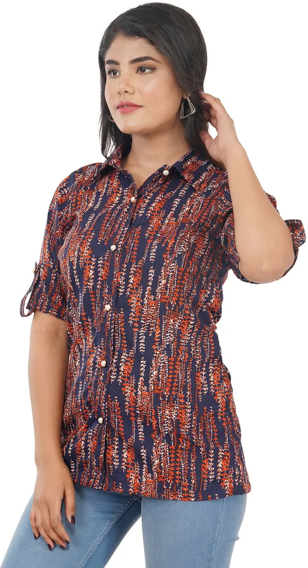 Multicolor_Premium_Crepe_Printed_Shirt_For_Women