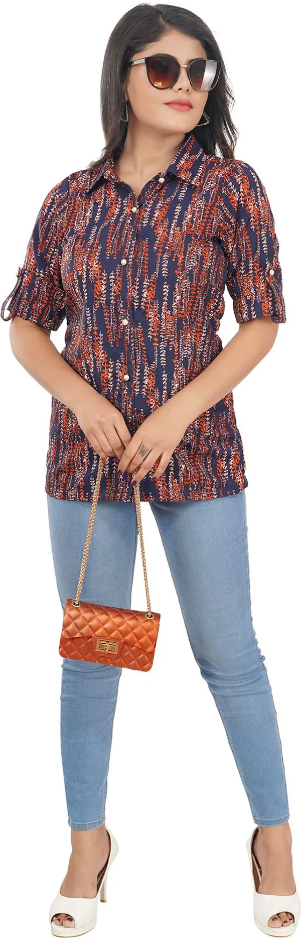 Multicolor_Premium_Crepe_Printed_Shirt_For_Women