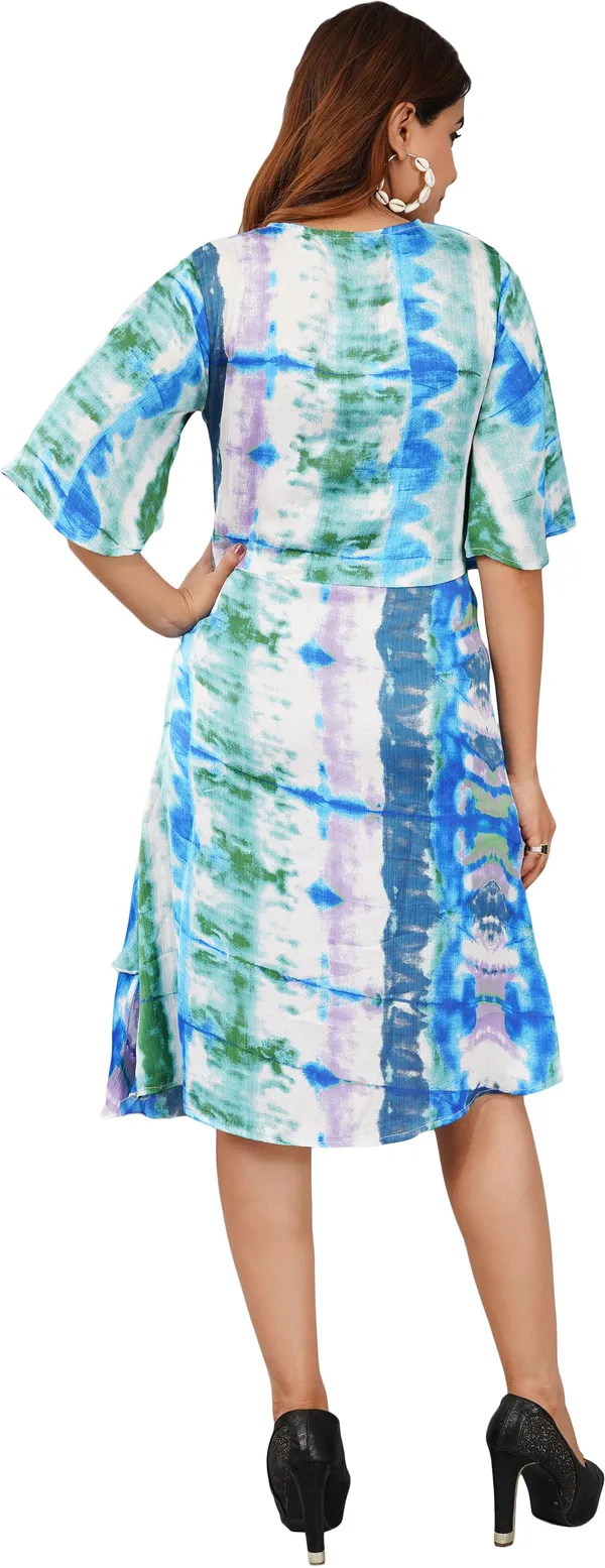 Blue_Premium_Satin_Printed_Wrap_Dress_For_Women