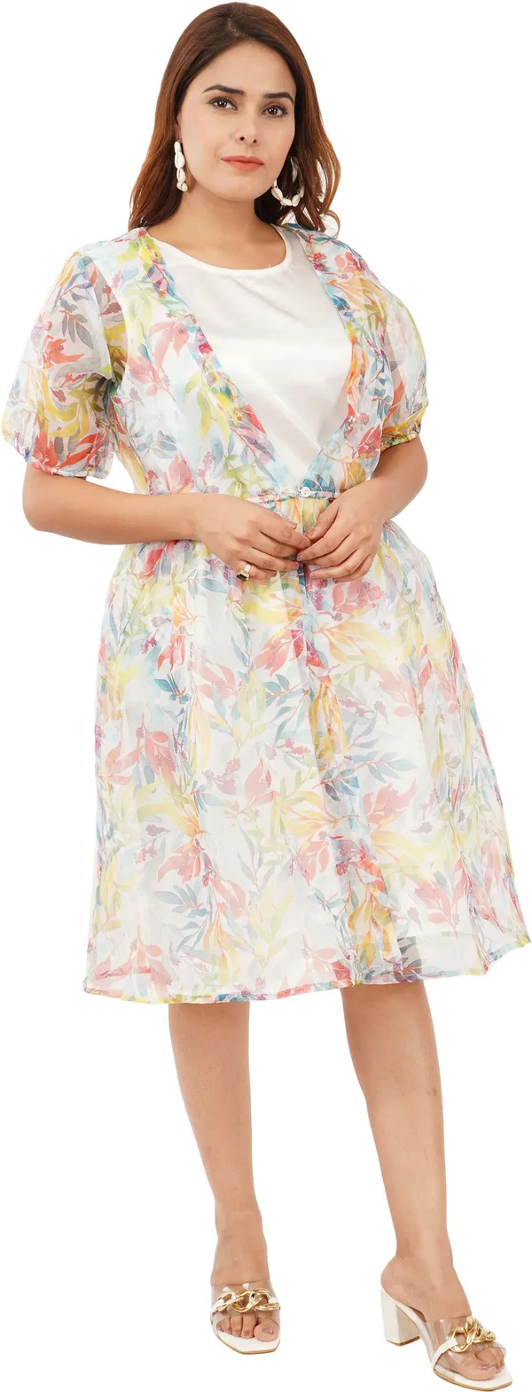 Multicolor_Premium_Satin_Solid_A-Line_Dress_For_Women