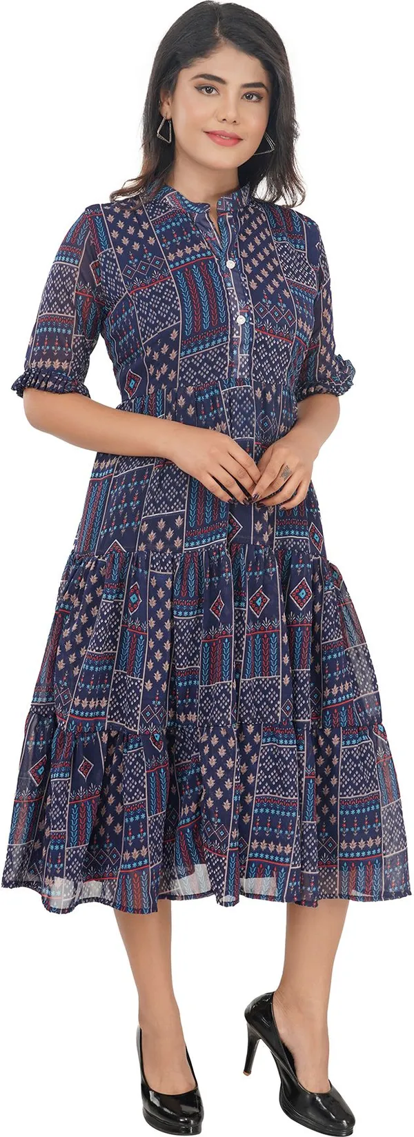 Blue_Premium_Georgette_Printed_Fit_And_Flare_Dress_For_Women