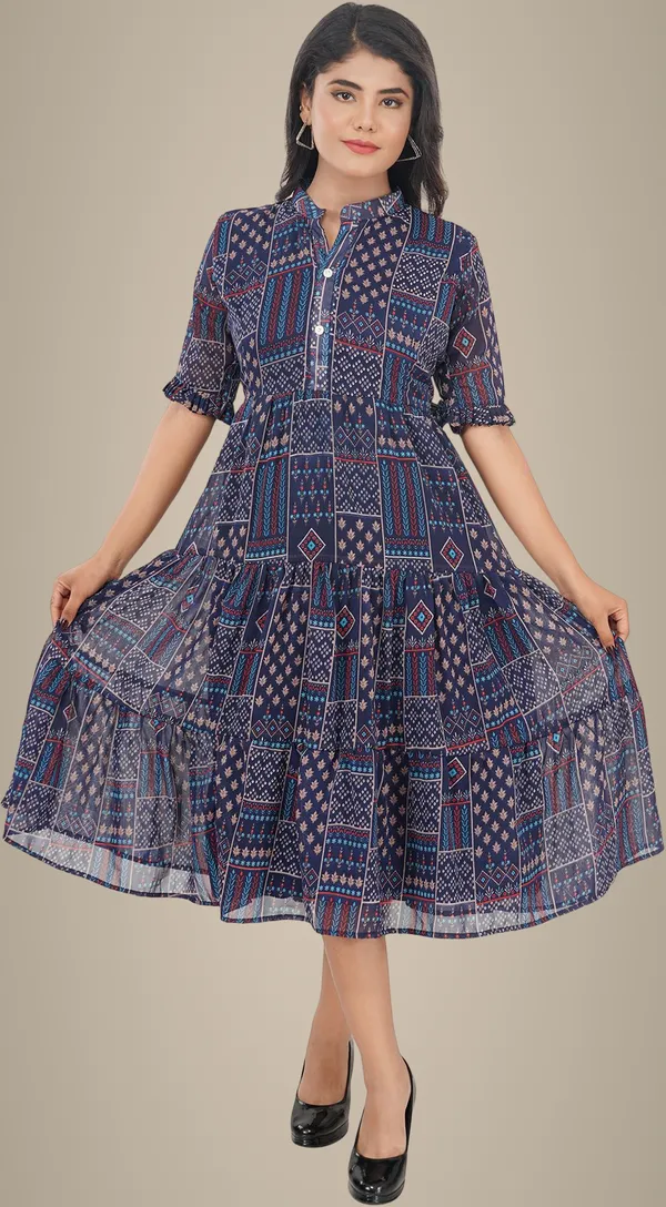 Blue_Premium_Georgette_Printed_Fit_And_Flare_Dress_For_Women