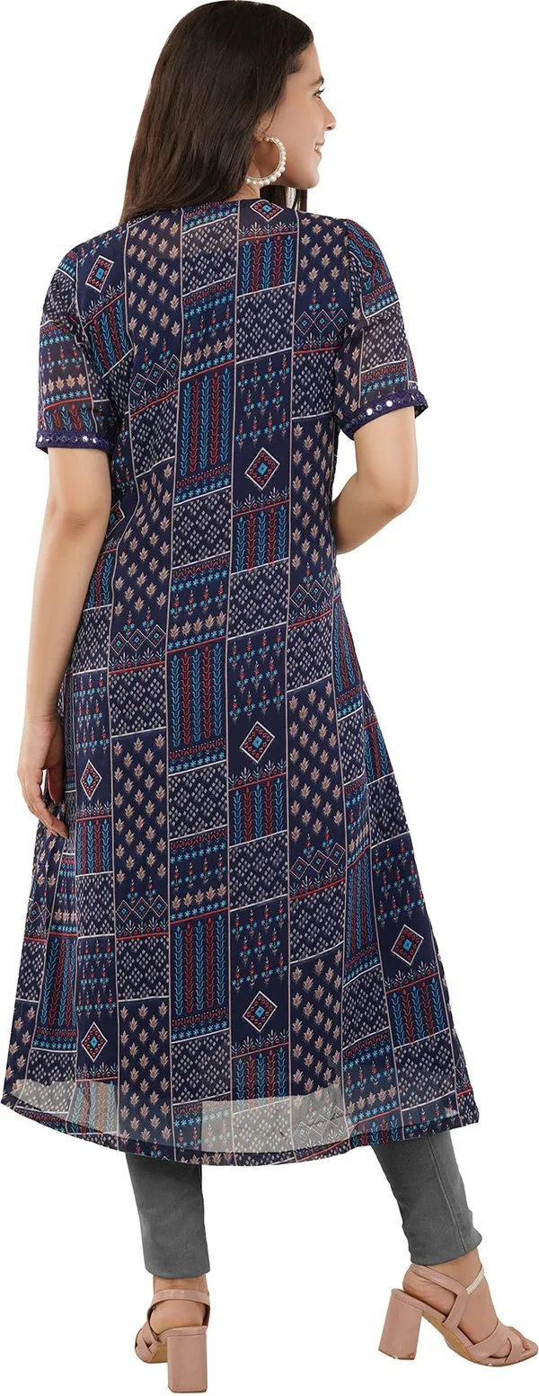 Blue_Premium_Georgette_Printed_Kurta_For_Women