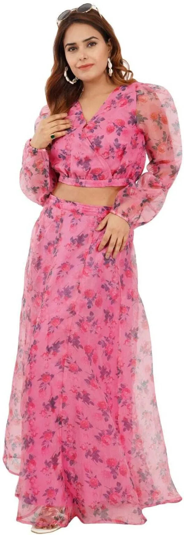 Pink_Premium_Viscose_Blend_Floral_Print_Lehenga_Choli_For_Women