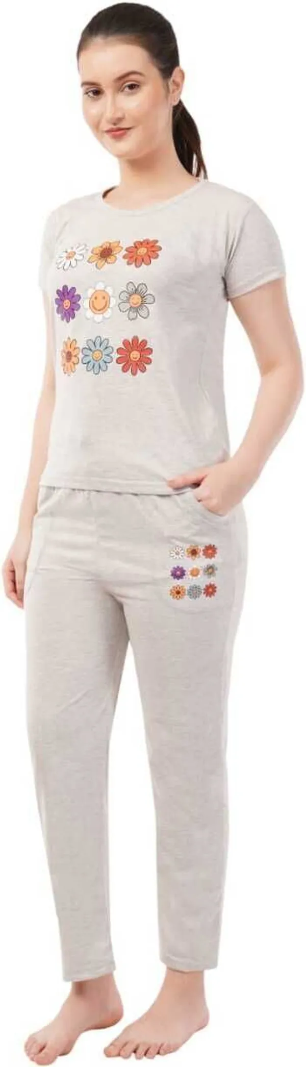 Grey_Premium_Cotton_Blend_Self_Design_Night_Suit_Set_For_Women