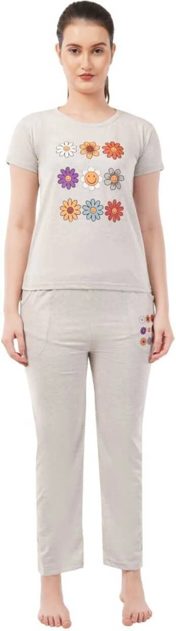 Grey_Premium_Cotton_Blend_Self_Design_Night_Suit_Set_For_Women