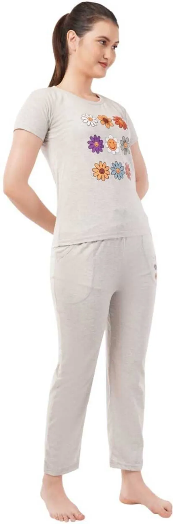 Grey_Premium_Cotton_Blend_Self_Design_Night_Suit_Set_For_Women