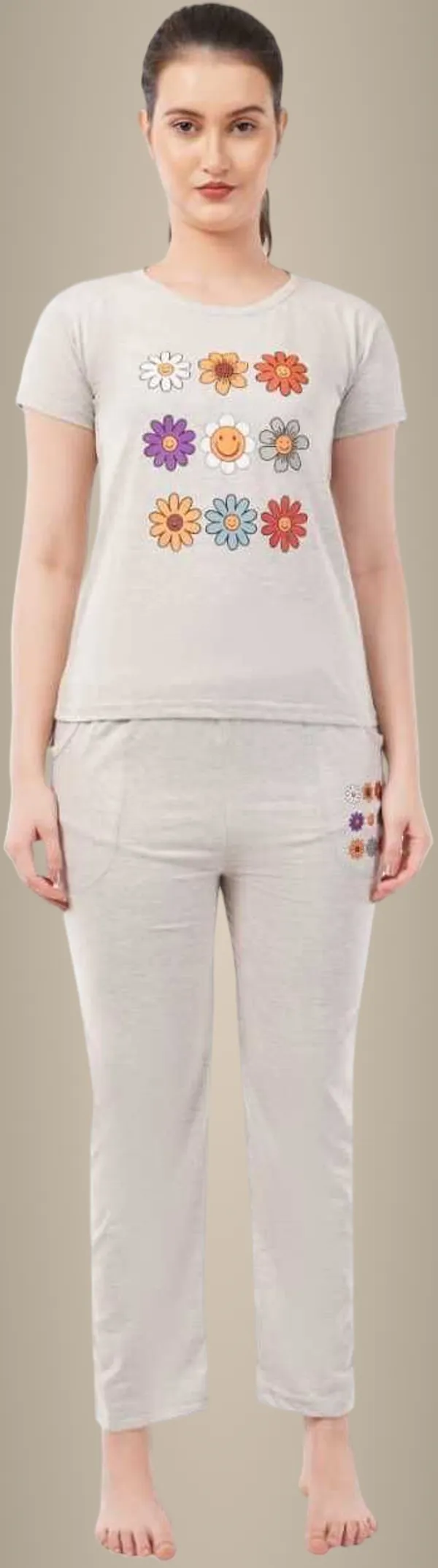 Grey_Premium_Cotton_Blend_Self_Design_Night_Suit_Set_For_Women
