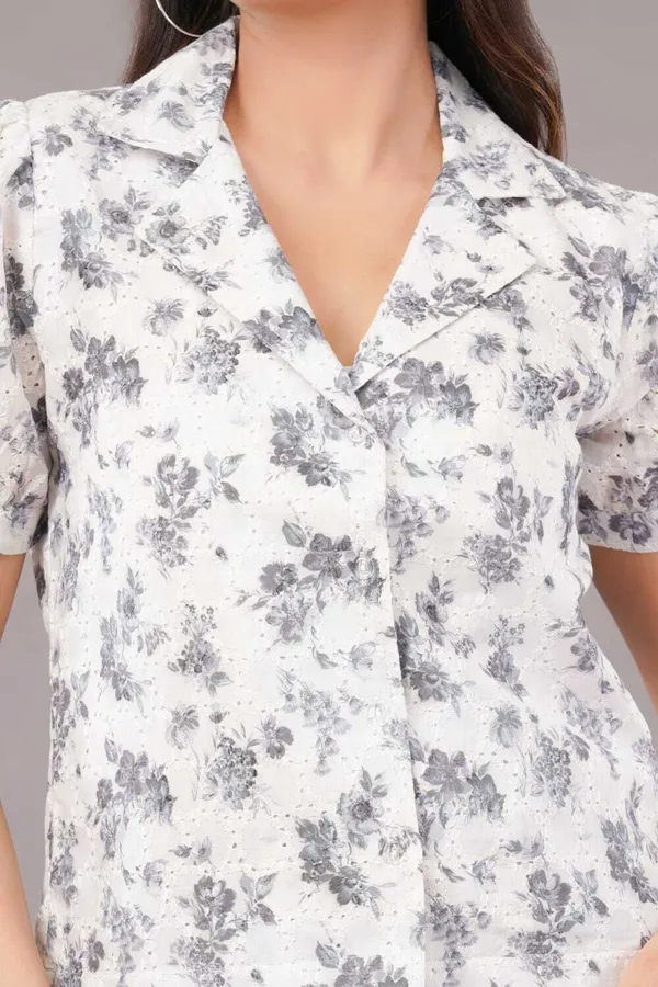 White_&_Grey_Premium_Cotton_Blend_Printed_Crop_Top_For_Women