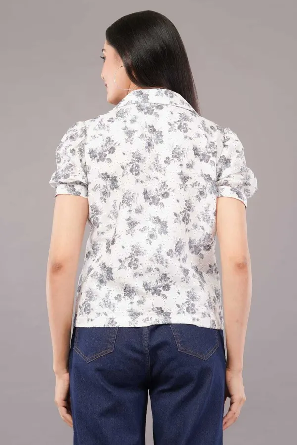 White_&_Grey_Premium_Cotton_Blend_Printed_Crop_Top_For_Women