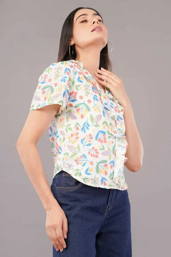 Pink_Premium_Cotton_Blend_Printed_Crop_Top_For_Women