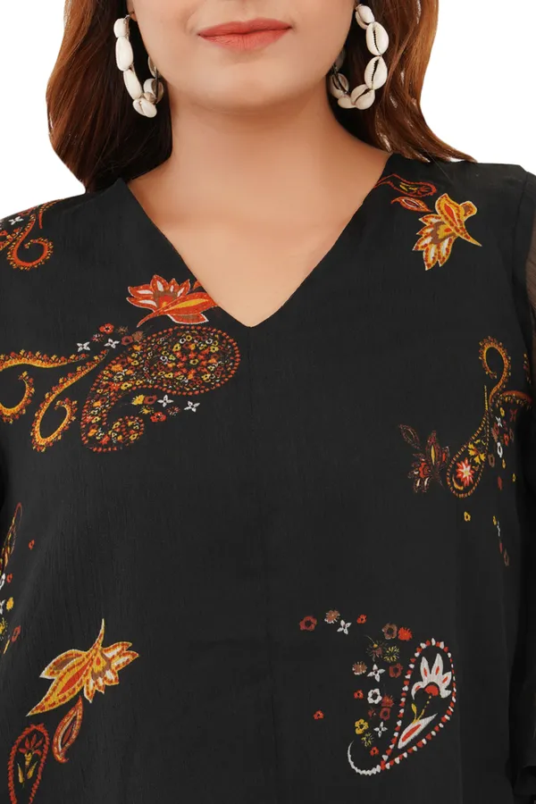 Black_Premium_Chiffon_Printed_Regular_Top_For_Women