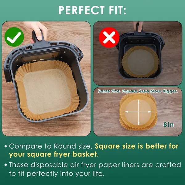Multicolour_92_Pcs_Air_Fryer_Paper_Sheets