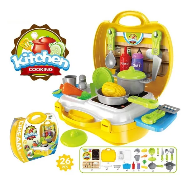 Multicolour_Ultimate_Kid_Chef_Bring_Along_Kitchen_Cooking_Suitcase_(27_Pieces)_Luxury_Kitchen_Set_Cooking_Toy_With_Briefcase_Kitchen_Food_Play_Set_For_Girls_&_Boys_(New)-Made_In_India