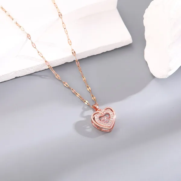 Rose_Gold_Plated_Heart_Pendant_Necklace_for_Women_&_Girls_|_Crystal_Heart_Charm_Chain_Necklace_|_Gift_Jewellery_for_Birthday_Anniversary_Valentine_