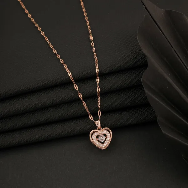 Rose_Gold_Plated_Heart_Pendant_Necklace_for_Women_&_Girls_|_Crystal_Heart_Charm_Chain_Necklace_|_Gift_Jewellery_for_Birthday_Anniversary_Valentine_