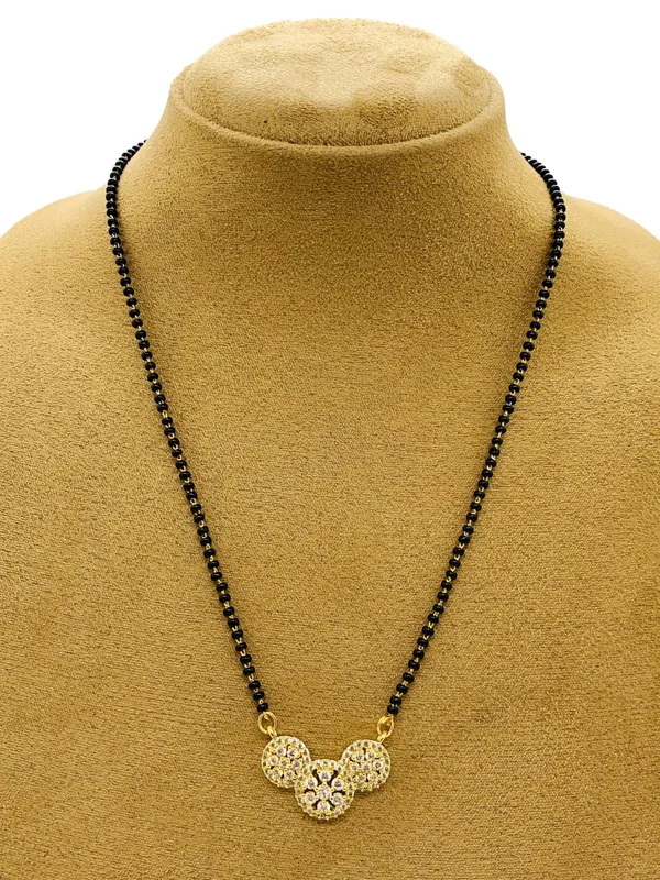 Stylish_Mangalsutra_for_Women_|_Gold_Plated_with_American_Diamond_|_Short_18_Inch_Black_Beads_Chain
