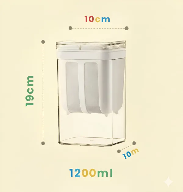 Multicolour_2_In_1_Greek_Yogurt_&_Hung_Curd_Maker/Fine_Mesh_Strainer_With_Lid/Hung_Curd_Strainer_Box/Home_Essentials/Hung_Curd/Perfect_For_Homemade_Yogurt/Curd/Cheese_&_More_-_1200Ml