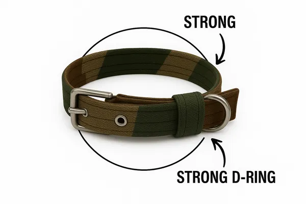 Military_Color_Polycotton_Dog_Collar_For_Xtra_Large_Like_Pitbul,_Etc