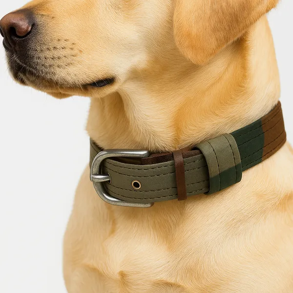 Military_Color_Army_Dog_Collar_Adjustable,_Heavy_Duty,_Soft_&_Metal_Buckle_Design