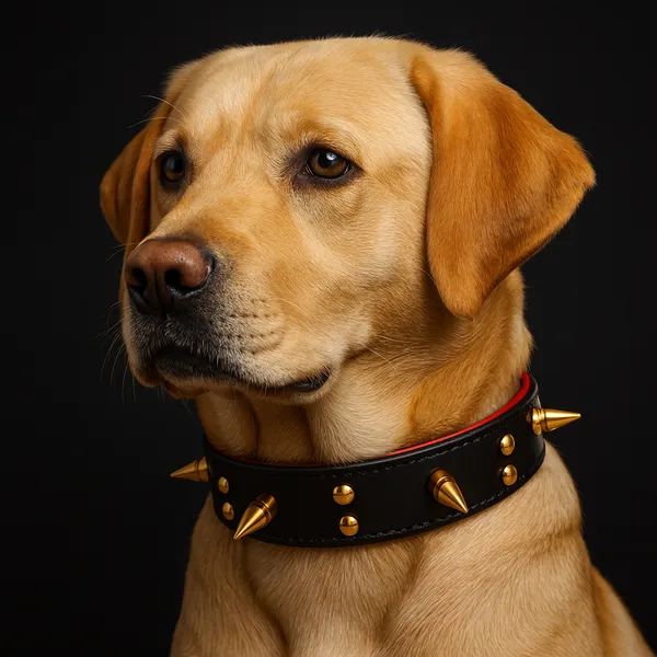 Adjustable_Brass_Spike_Leather_Collar_|_Perfect_for_Medium_Dogs_|_Neck_Size(37–47_cm)