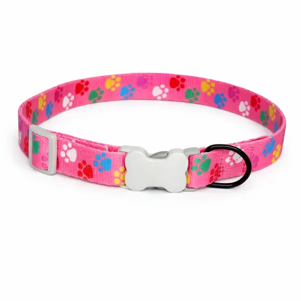 Colorful_Paw_Print_Adjustable_Dog_Collar_|_Durable_Nylon_Pet_Collar_with_Quick_Release_Buckle