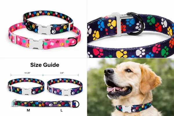 Colorful_Paw_Print_Adjustable_Dog_Collar_|_Durable_Nylon_Pet_Collar_with_Quick_Release_Buckle