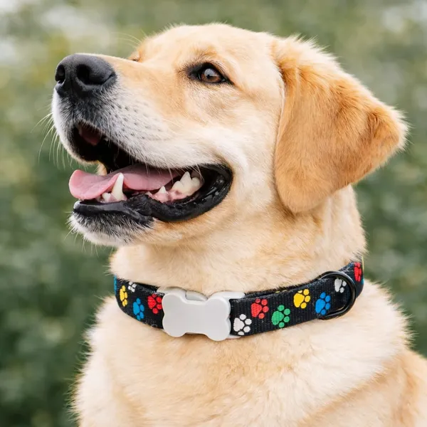 Colorful_Paw_Print_Adjustable_Dog_Collar_|_Durable_Nylon_Pet_Collar_with_Quick_Release_Buckle
