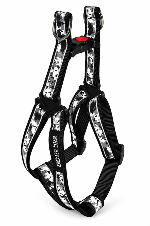 DC_HUB_Imported_Black_Dog_Harness_Set_–_Stylish,_Strong_&_Comfortable