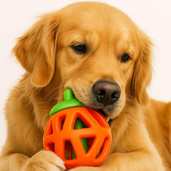 Latex_Pumpkin_Dog_Toy_–_Soft,_Bouncy_&_Chew-Friendly_Play_Toy–_Ideal_for_Puppies_&_Adults_RED