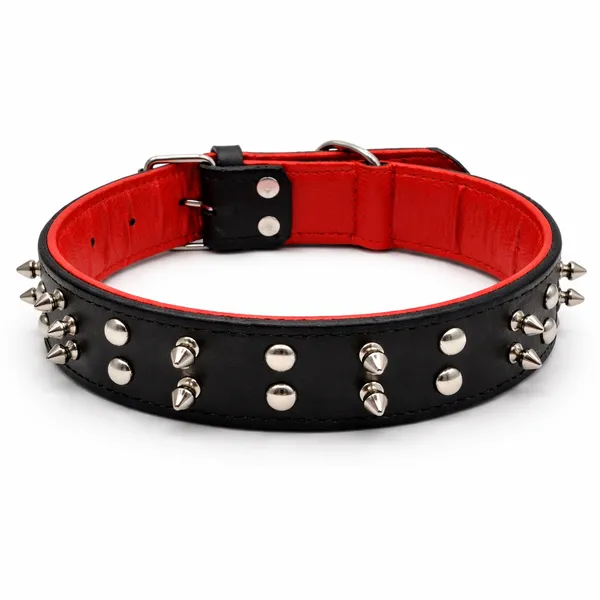 Premium_Genuine_Leather_Double_Spike_Dog_Collar_|_Strong,_Durable_&_Adjustable