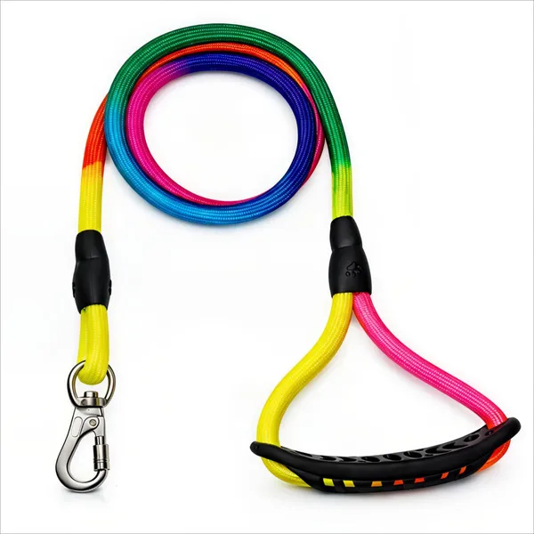 Premium_Rainbow_Rope_Dog_Leash_with_Comfortable_Grip_Handle_&_Heavy_Duty_Metal_Hook_|_Strong_Polyester_Lead_for_Medium_&_Large_Dogs