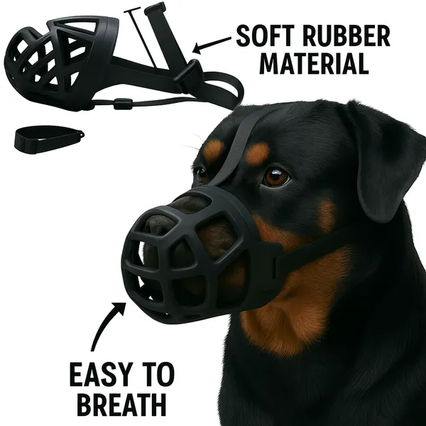 Black_Soft_Rubber_Dog_Cones_&_Muzzles_For_Xtra_Large_Like_Pitbul,_Etc