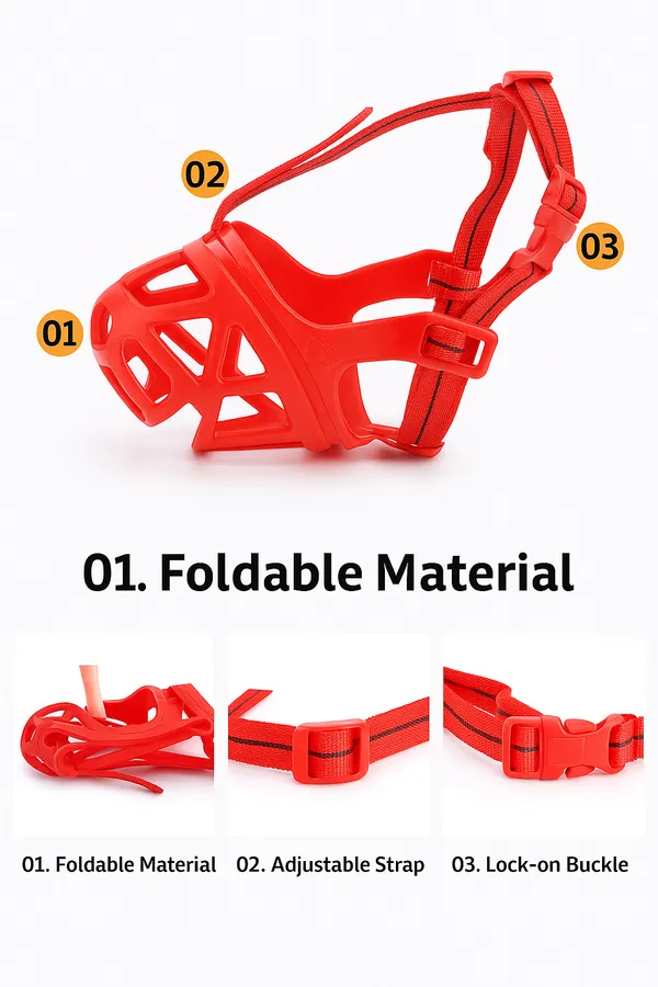 Red_Soft_Rubber_Dog_Cones_&_Muzzles_For_Xtra_Large_Like_Pitbul,_Etc