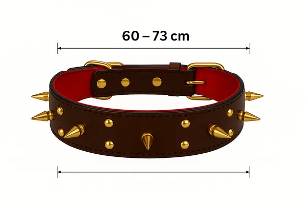 Luxury_Leather_Dog_Collar,_Brown_with_Gold_Spikes,_Premium_Wide_Band,_Adjustable_Double-Layered_Design_with_Red_Interior