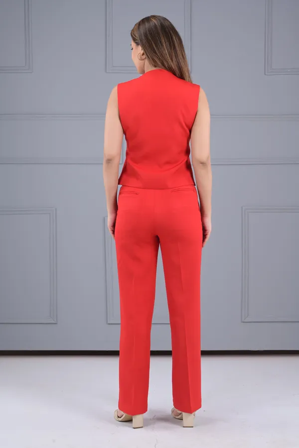 Red_Crimson_Charm_Vest_Set_For_Women