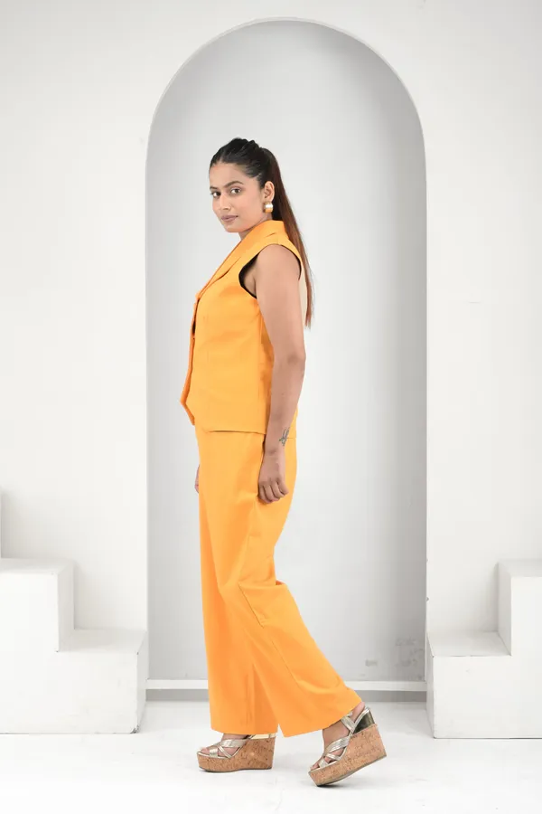 Mango_Yellow_Majesty_Twill_Co-Ord_Set_For_Women