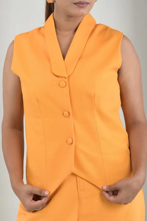 Mango_Yellow_Majesty_Twill_Co-Ord_Set_For_Women