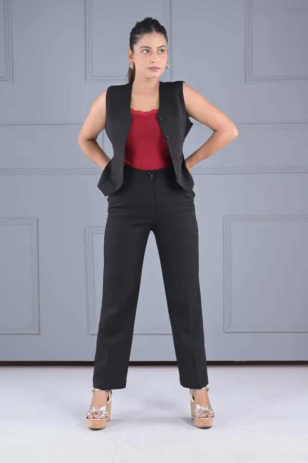 Black_Charcoal_Shadowed_Chic_Vest_Set_-_Black_For_Women
