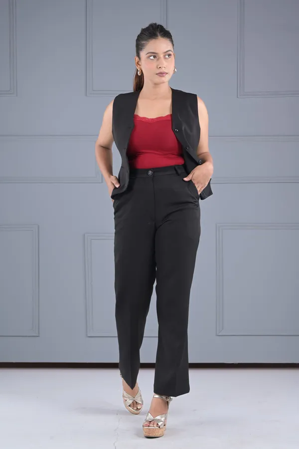 Black_Charcoal_Shadowed_Chic_Vest_Set_-_Black_For_Women