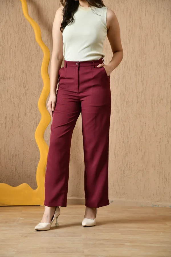 Maroon_All_Day_Wear_Pants_For_Women