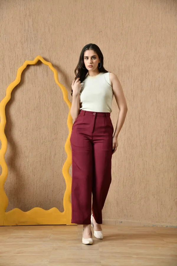 Maroon_All_Day_Wear_Pants_For_Women