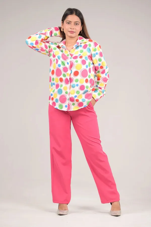 Multicolour_Desk_To_Dine_Shirts_For_Women