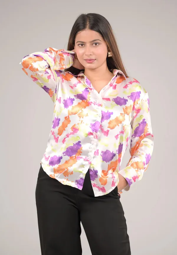 Multicolour_Desk_To_Dine_Shirts_For_Women