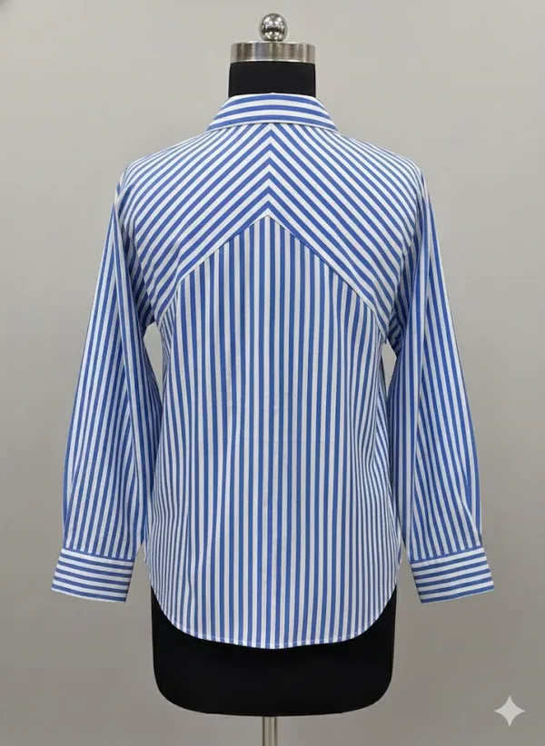 White_&_Blue_Stripped_Shirt