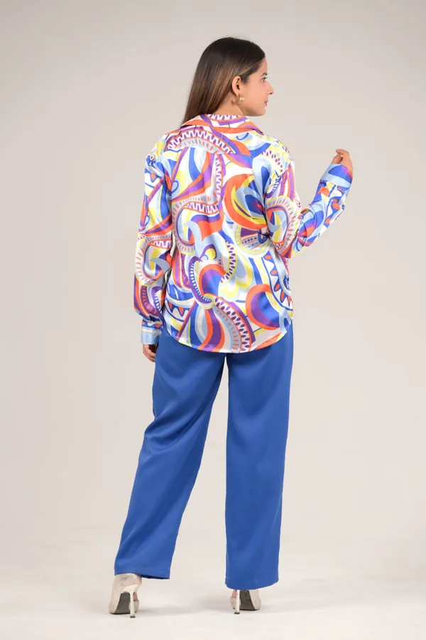Multicolour_Desk_To_Dine_Shirts_For_Women