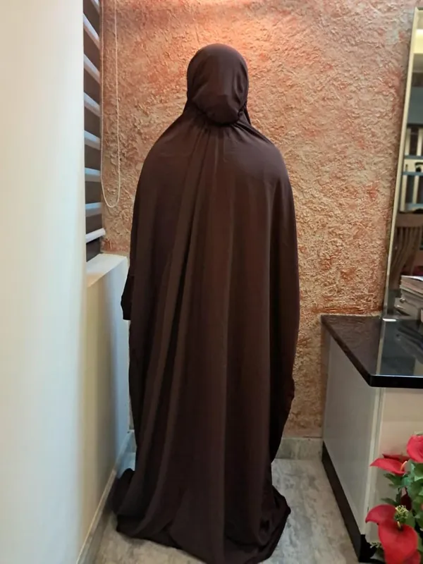 Brown_Crepe_Premium_Quality_Islamic_Prayer_Dress_For_Women