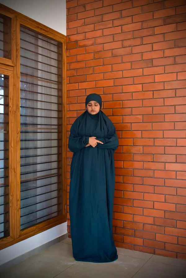 Green_crepe_prayer_dress_Premium_Quality_Hijab_For_Women