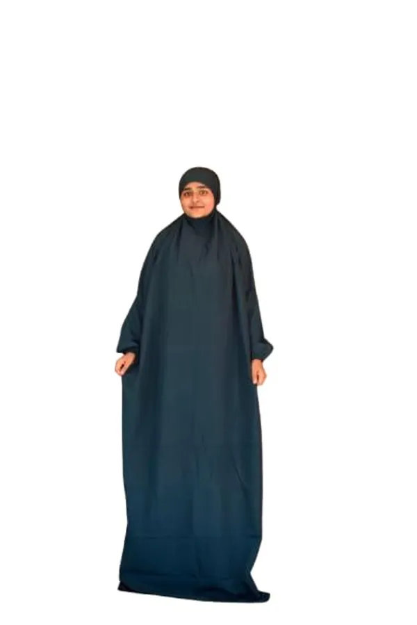 Green_crepe_prayer_dress_Premium_Quality_Hijab_For_Women