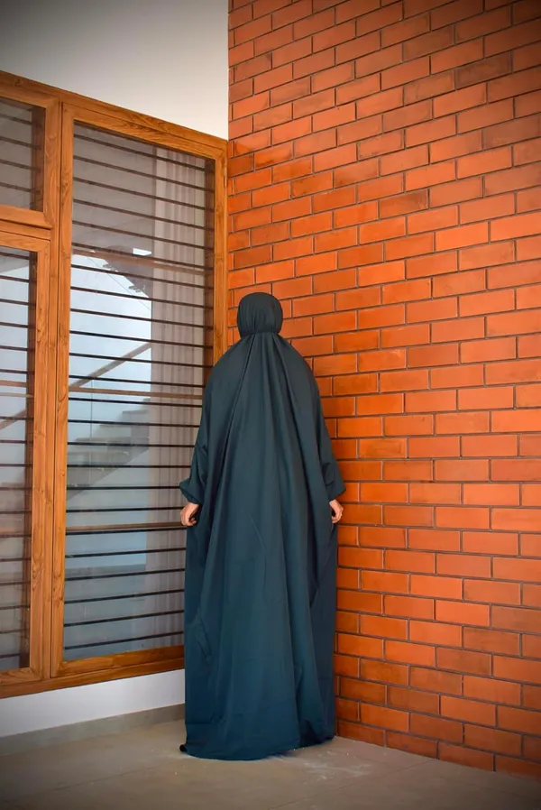 Green_crepe_prayer_dress_Premium_Quality_Hijab_For_Women